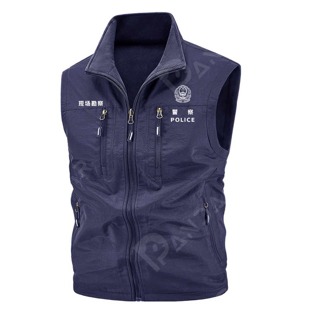 Panda sir 秋冬季节警用现场勘查马甲奥粒绒双面穿