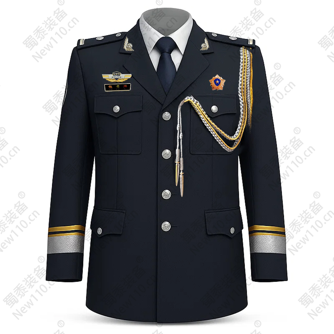 单排扣礼服警察礼兵服