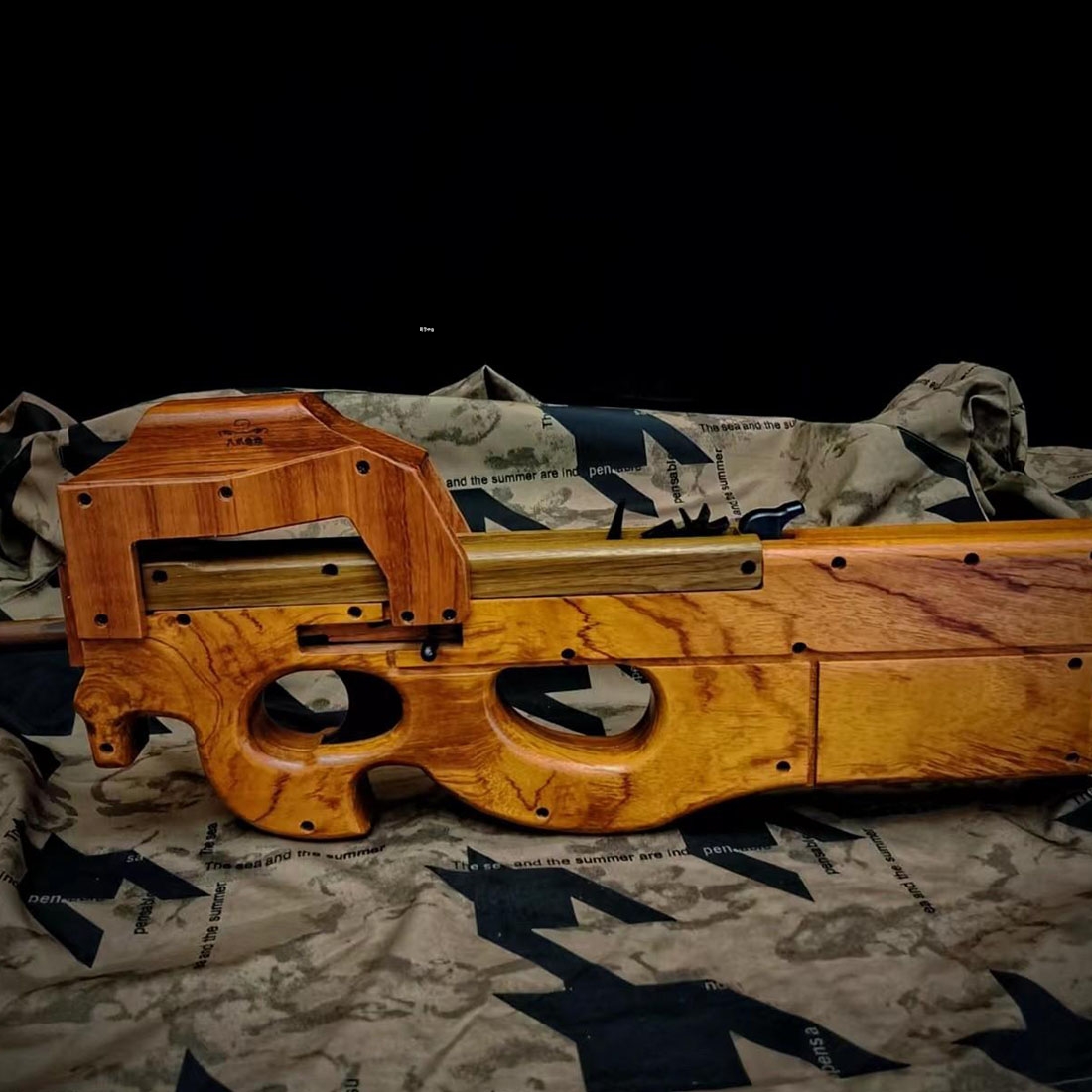 P90橡皮实木枪