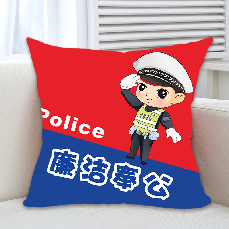 警察抱枕40*40cm