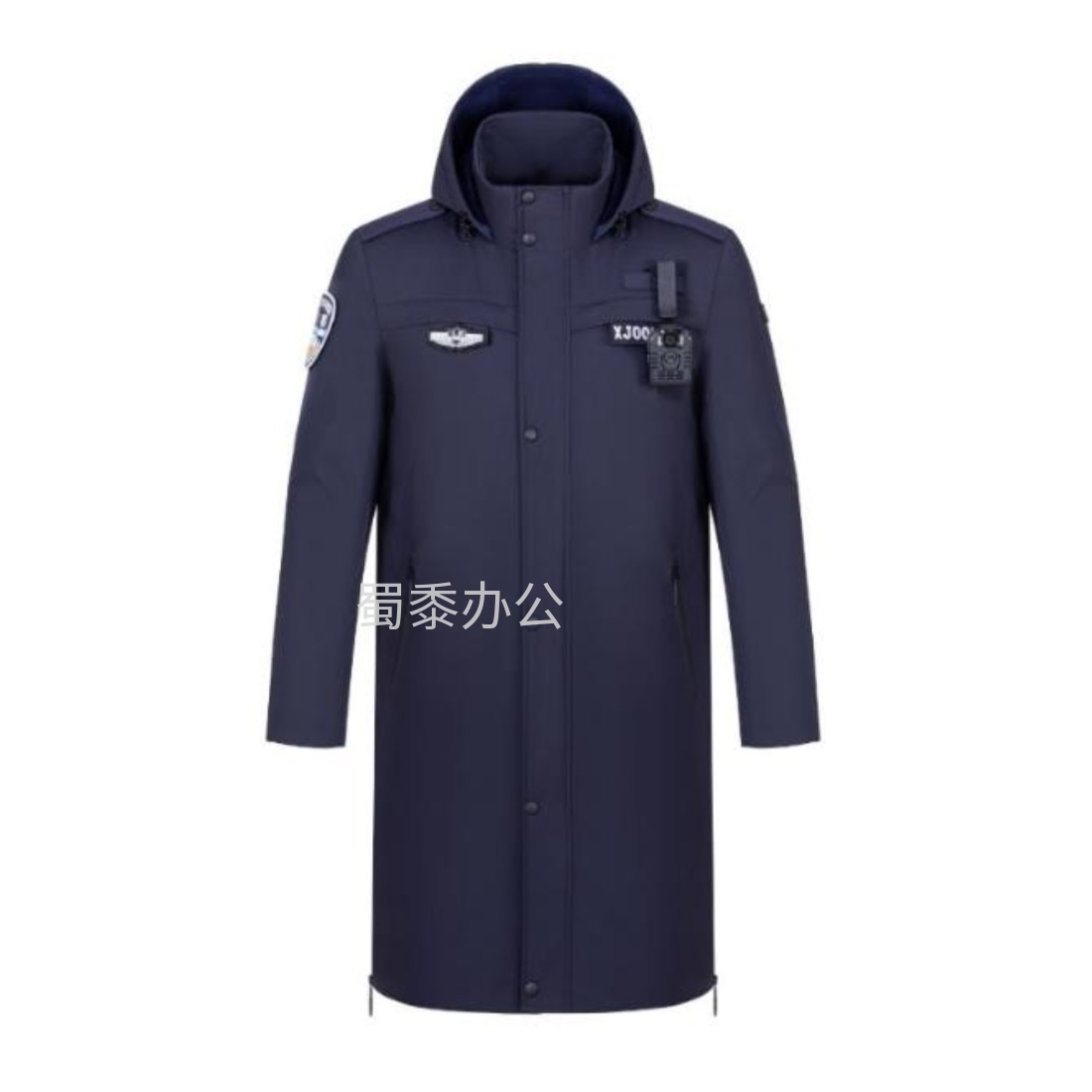 冬季执勤长款羽绒服